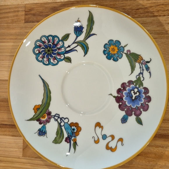 Floral Porcelain Teacup and Saucer Set - Picture 2 of 6